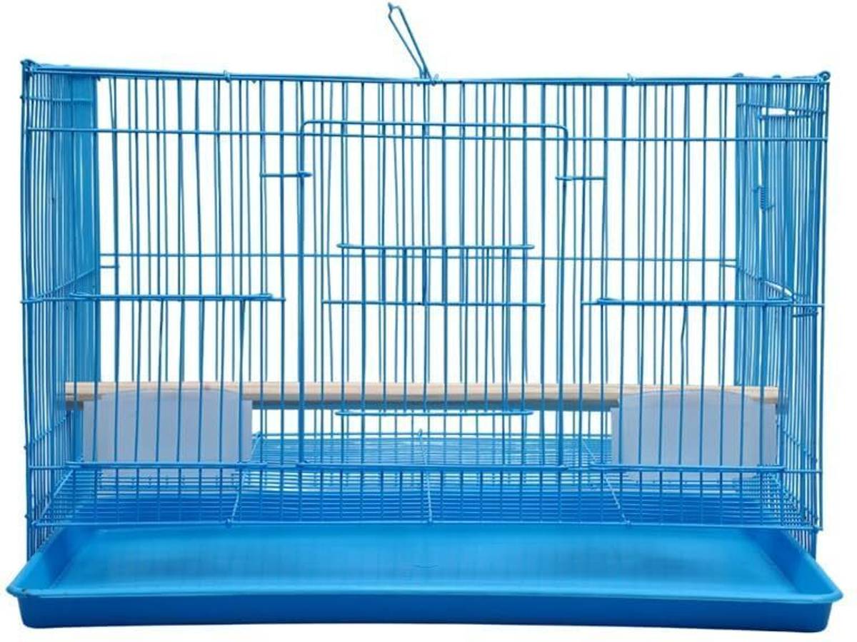 HARA ENTERPRISES 1.5 FEET Blue Bird Cage for Parrots and Budgies, 50 x 34 x 32.5 cm Bird Cage