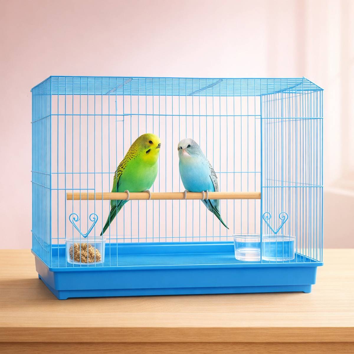FinyPetz 18" Blue Bird Cage 1.5 Ft for Budgie Lovebird Parrot Bird Cage