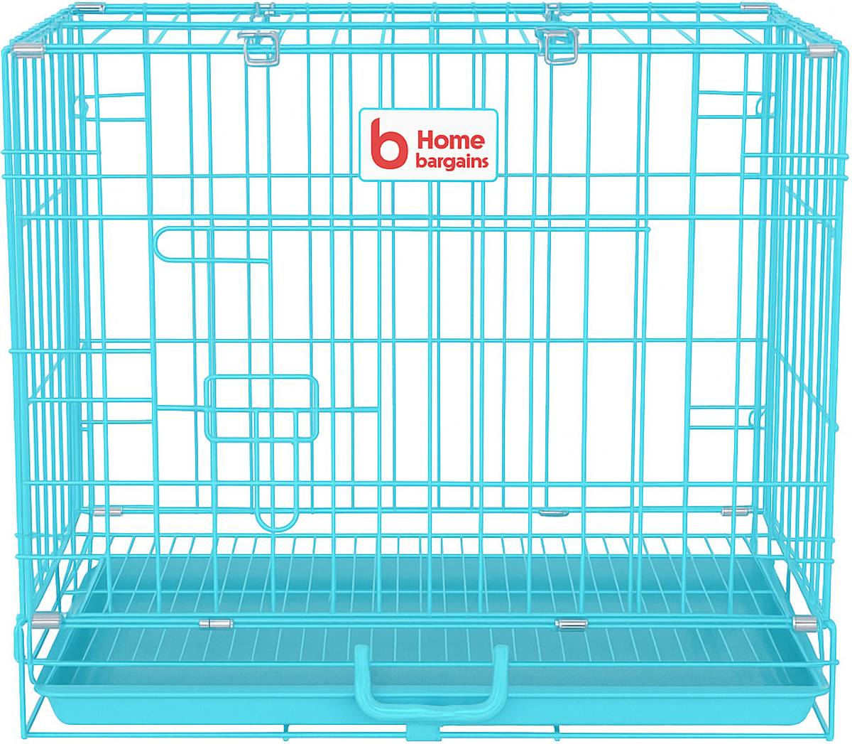 Home Bargains Animal House Single Door Powder Coated with removable tray For 1 to 3 month Dog, Hamster, Bird, Rabbit Cage