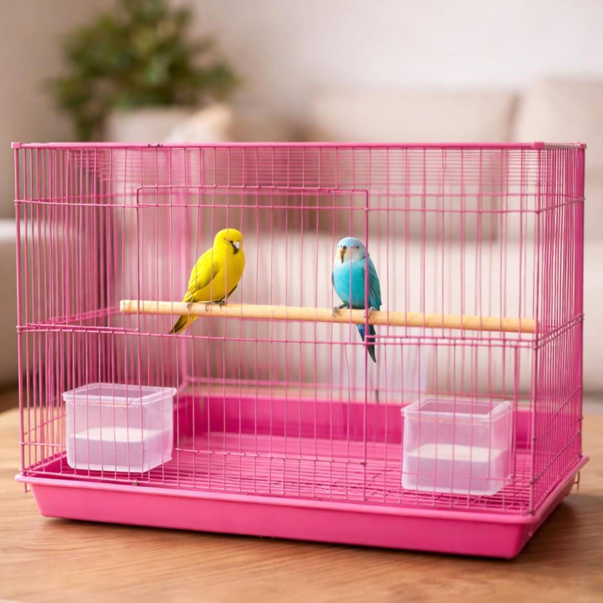 j k pet Bird Cage 15 Inchi Pink Color Soft Crate Pet Crate