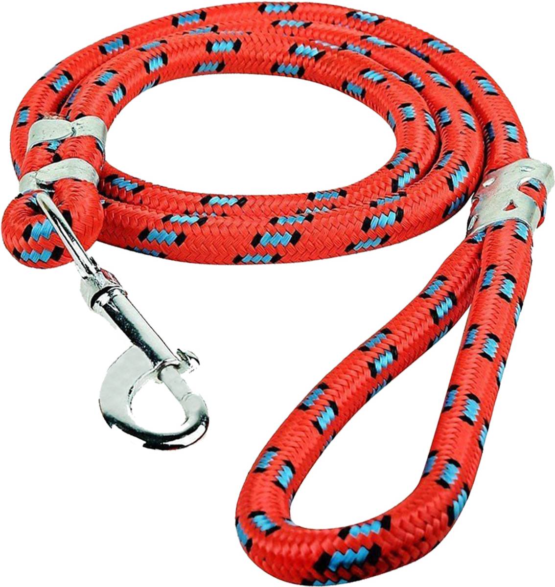 SCAVENGE Premium Nylon Plain Dog Leash Strong Hook with Rope Toy, 22 MM Dog Leash 152 cm Dog Strap Leash