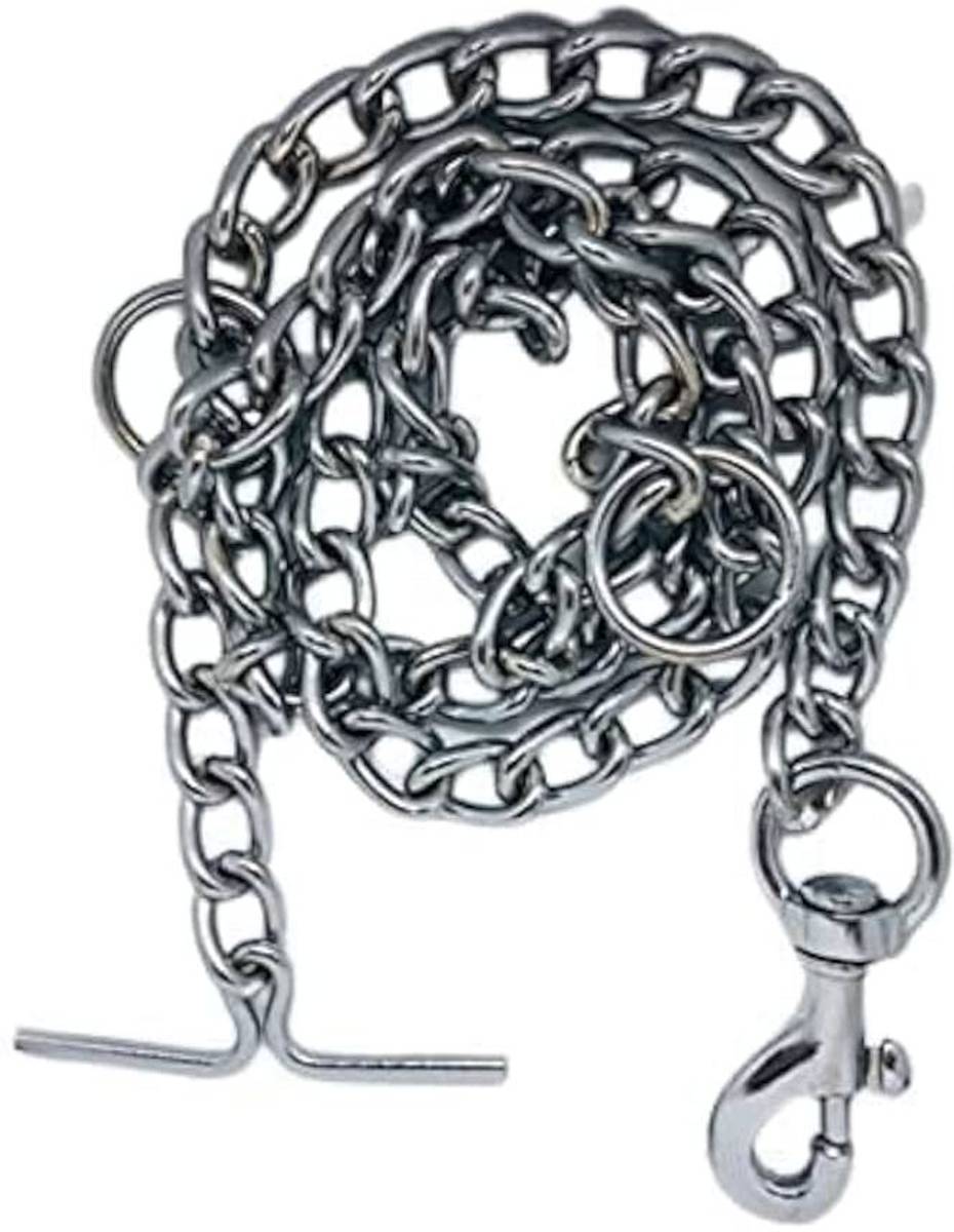 PETRA Heavy duty Steel chain 160 cm size for medium and large dog 152 cm Dog Chain Leash