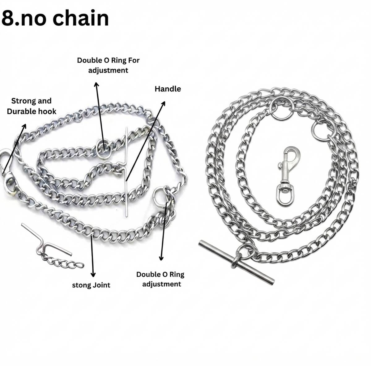 paxley PAXLEY DOG CHAIN 8 no. 152.2 cm Dog Chain Leash — photo 4