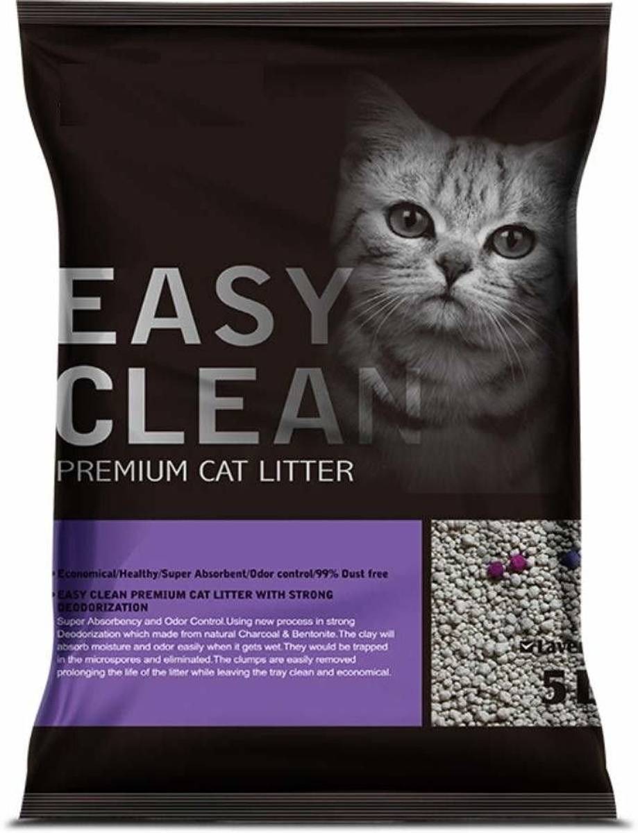 Emily Pets Fresh Scented Bentonite Cat Litter (Lavender, 5 L) Pet Litter Tray Refill