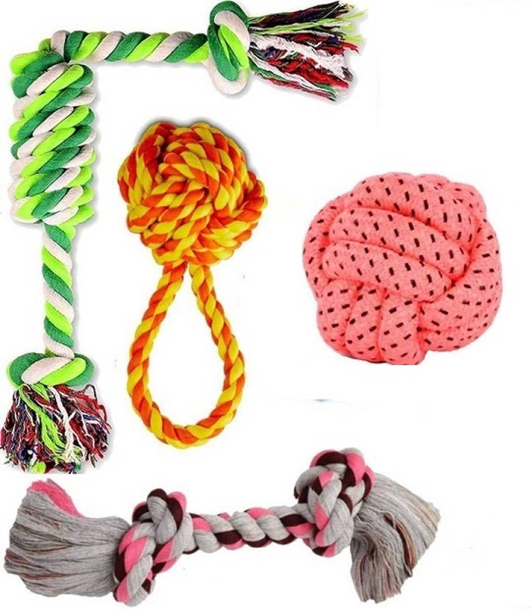 SENAPATI Cotton Chew Toy, Rubber Toy, Training Aid For Dog