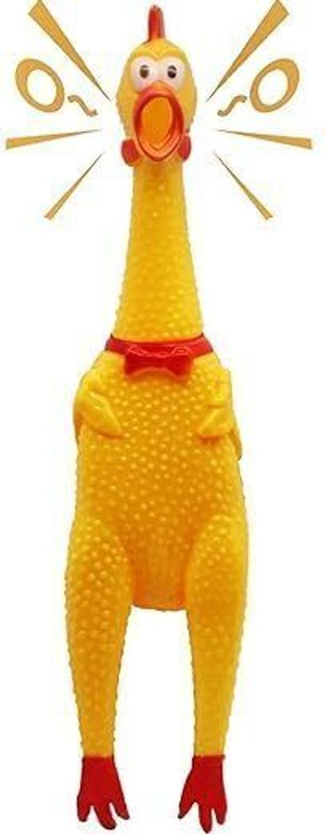 petshug Natural Latex Rubber (SQUEAKY CHICKEN) Dog Chew Toy Rubber, Silicone Chew Toy, Squeaky Toy For Dog & Cat
