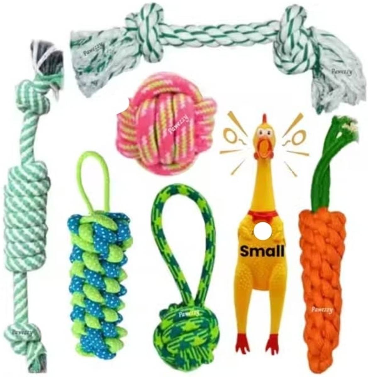 XAVTRA 001 Cotton, Polyester Ball, Squeaky Toy, Tough Toy, Plush Toy, Training Aid, Chew Toy, Rubber Toy, Soft Toy For Dog & Cat
