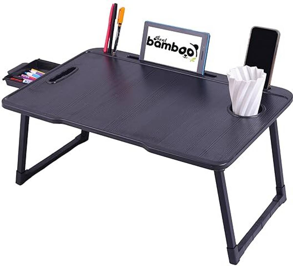 J M SQURE Wood Portable Laptop Table