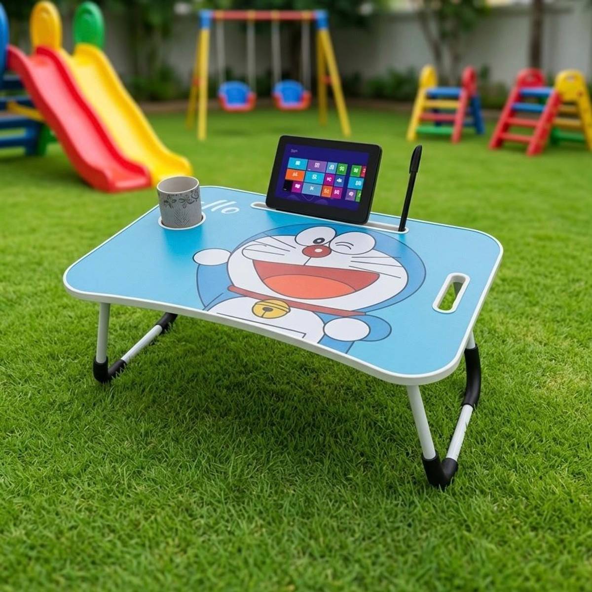 WIFTY wood portable and foldable study table for kids Wood Portable Laptop Table
