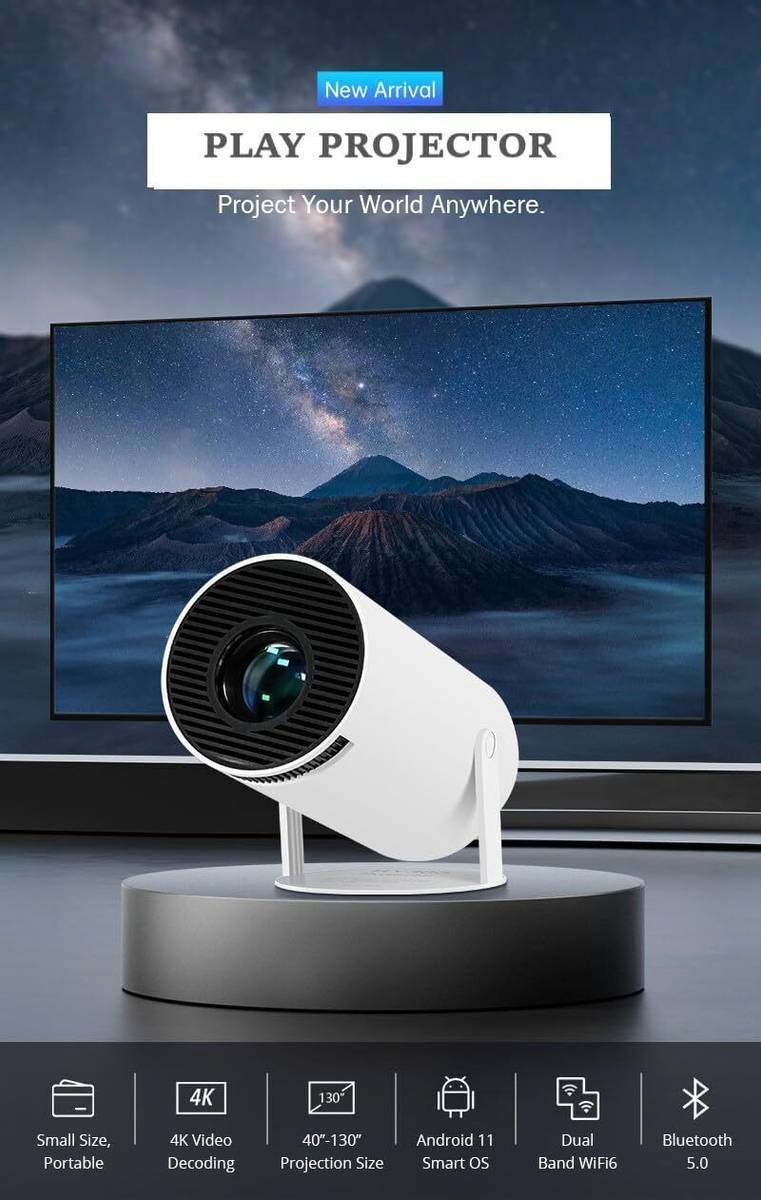 TOTAL LIMITED STOCK BEST QUALITY LED Video Projector for Children TV Movie, Party Game (5000 lm) Portable Projector — photo 3