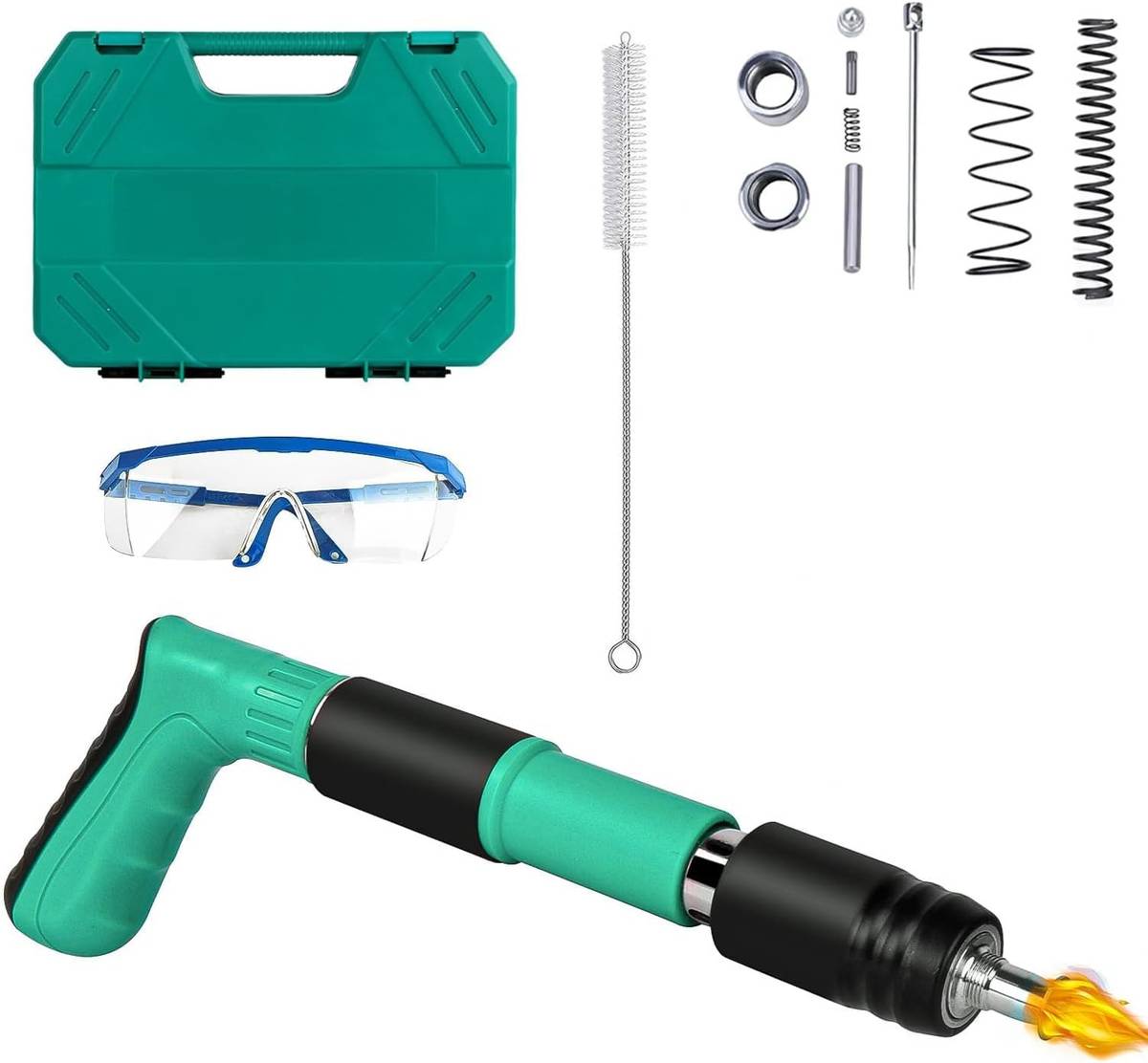 starprim Manual Steel Nail Gun Tool with 30pcs Nails, 3 Speed Adjustable Steel Nail Gun Heavy Duty Fast Hitting Rivet Gun