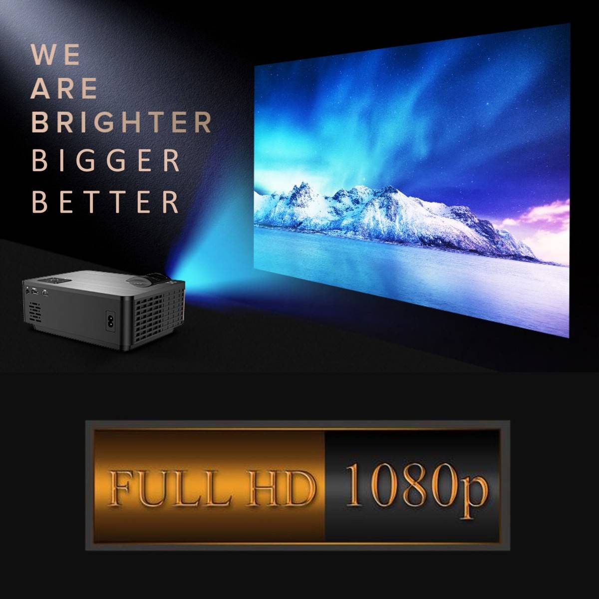 i9 Pro-Max (3600 lm / 1 Speaker / Remote Controller) Portable Projector — photo 5