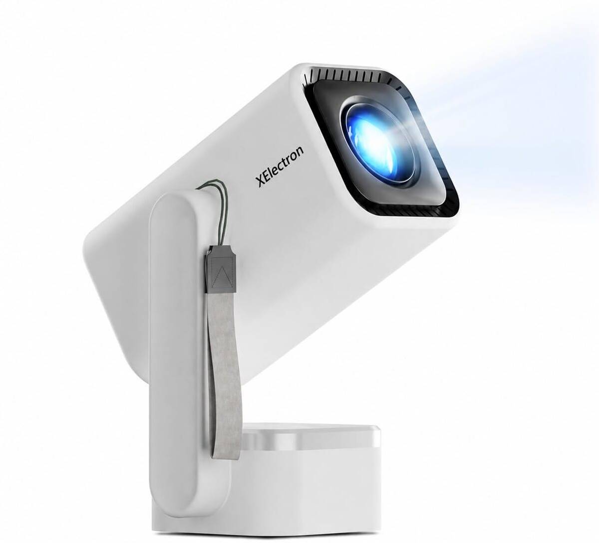 XElectron Techno (9000 lm / 2 Speaker / Wireless / Remote Controller) Portable Android 14, 1080p with 4K Support, 4D Auto Keystone, 4X Louder, Remote Focus, Inbuilt Apps : Netflix, Prime, Youtube Smart Projector