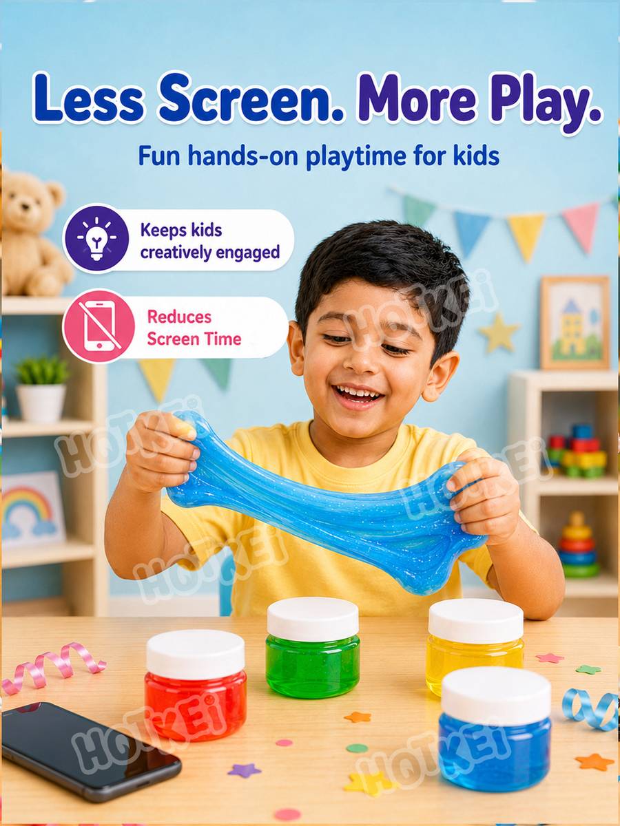 HOTKEI (SET OF 6 Slime) Scented Toy Slime Clay Jelly Set Kit Toys for Kids Boys Girls Multicolor Putty Toy — photo 2