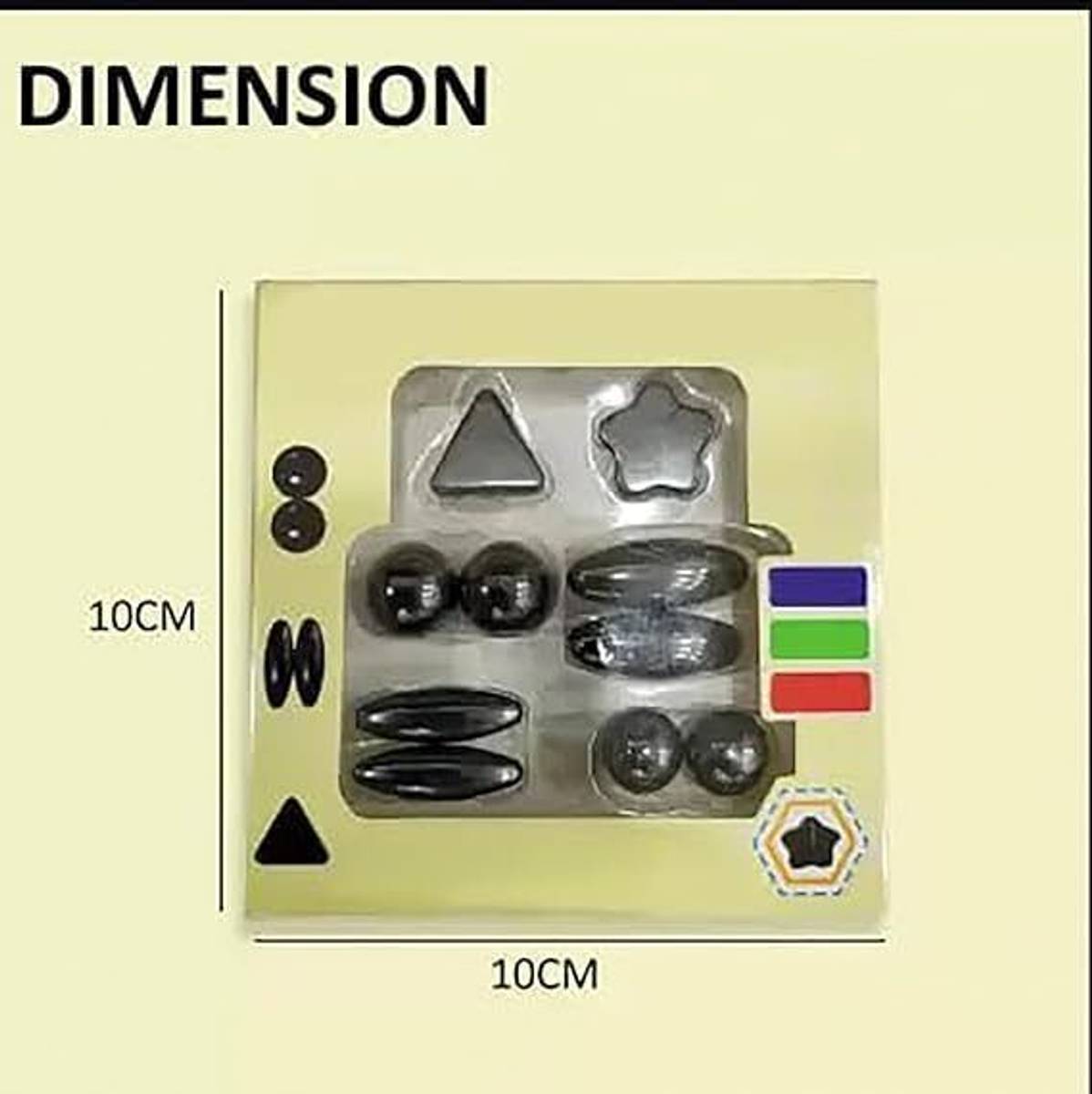 Magnets Set for Magnet Experiments Learning Playing-Pack of 10 Pcs-1 Box — photo 2
