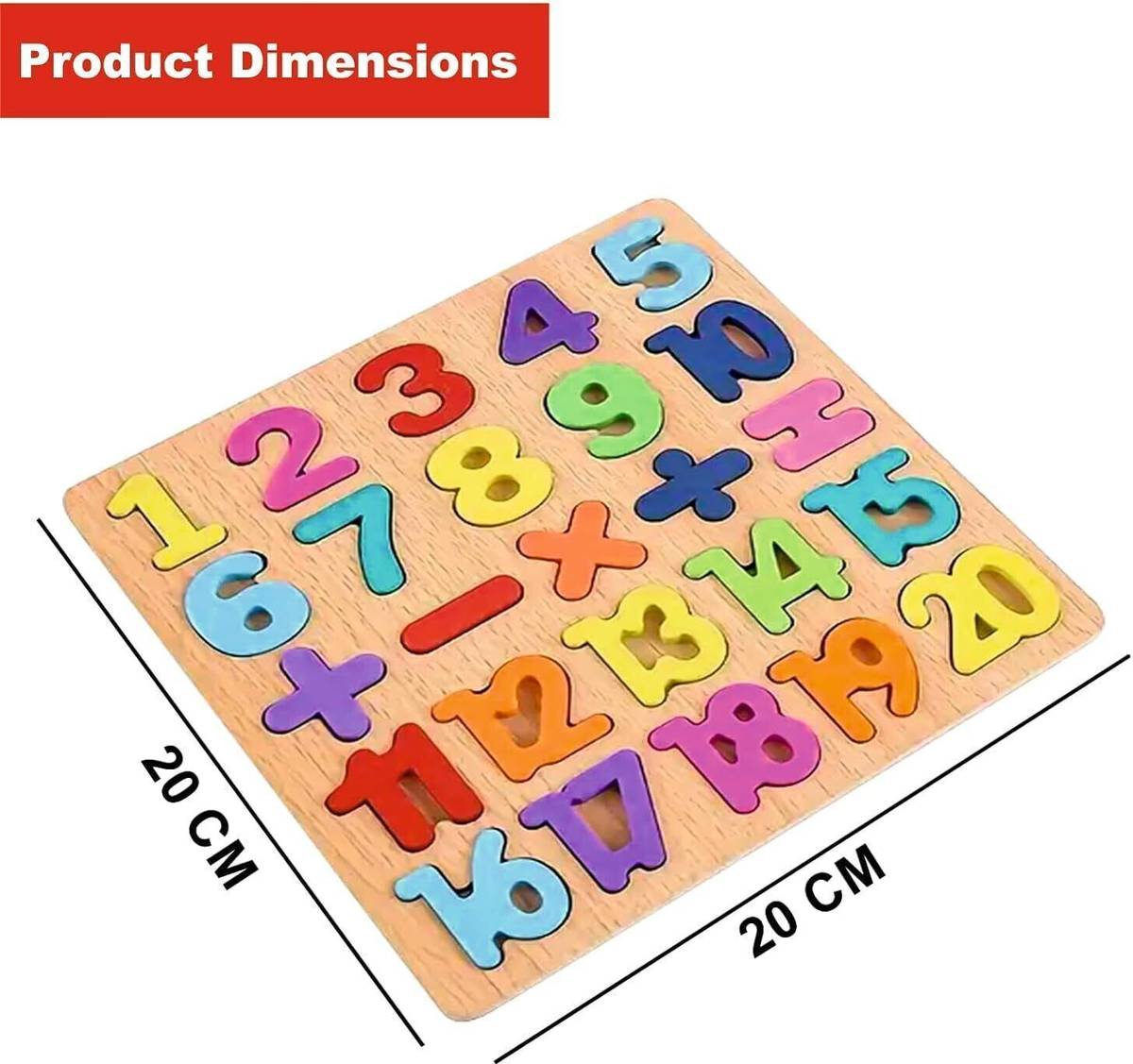 Vervita Kids Colorful Wooden Puzzle Set Featuring 3D Capital Alphabets, Numbers, Shapes — photo 4