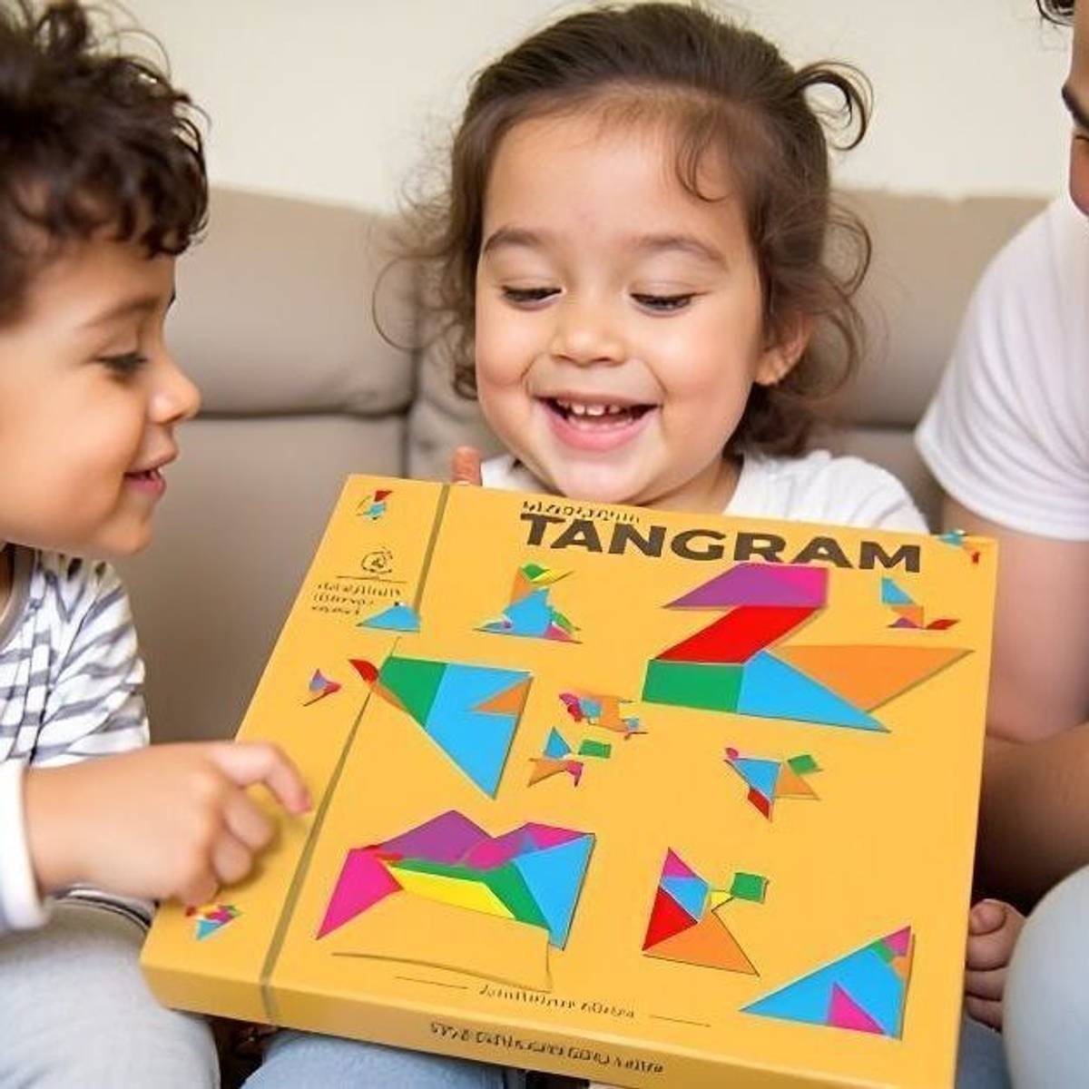 Qutoo Box Tangram Magnetic Puzzle for Kids, Educational Travel Toy for 5+ Years Boy & Girl — photo 4