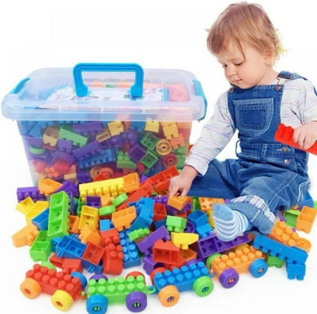 MYZAH DIY Plastic Building Blocks for Kids 100+ pcs