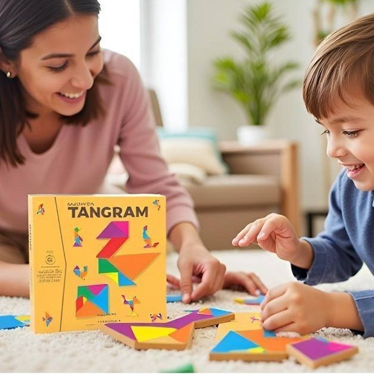 Qutoo Box Tangram Magnetic Puzzle for Kids, Educational Travel Toy for 5+ Years Boy & Girl — photo 5