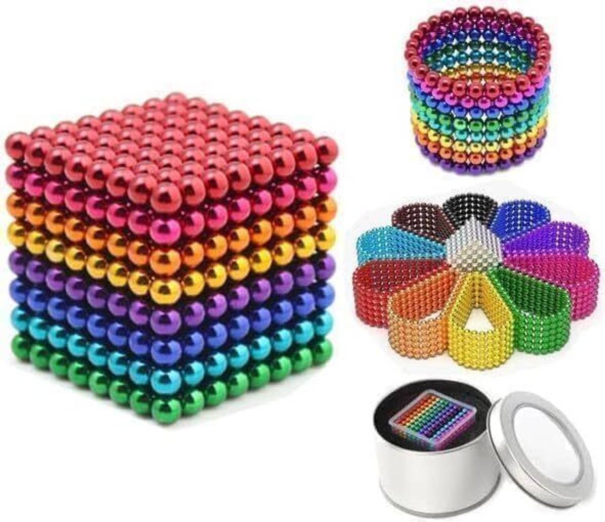 Magnetic Balls Sculpture Building Block Magnet Cube Stress Relief Toys for Kids — photo 3