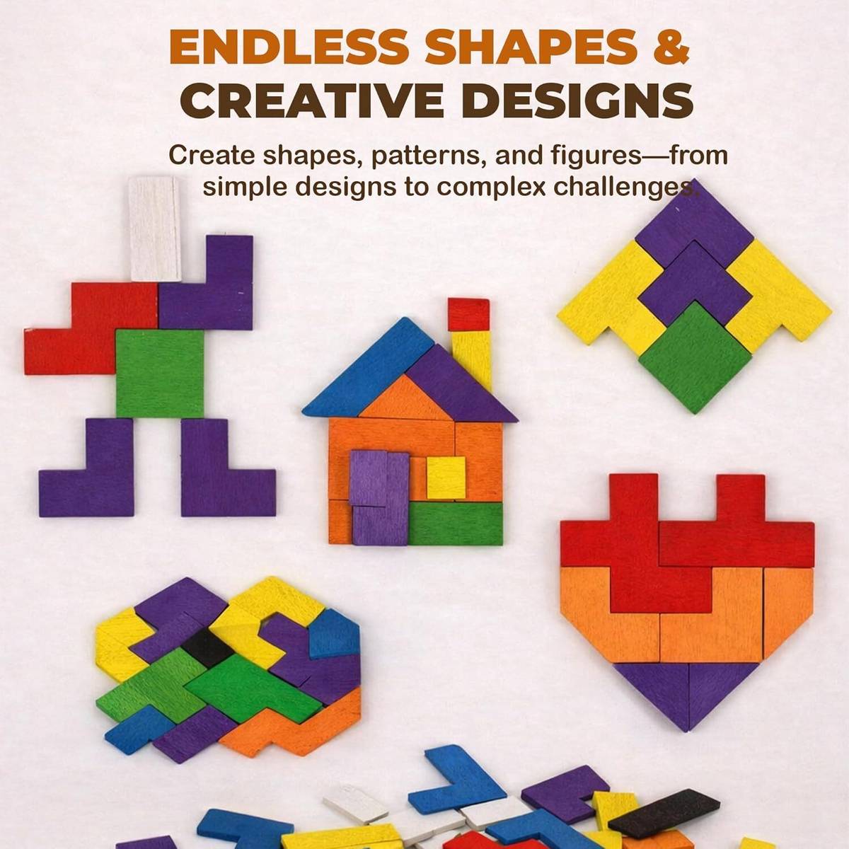 Wooden Puzzle Toy, Russian Block Puzzle Brain Teaser Toy — photo 4