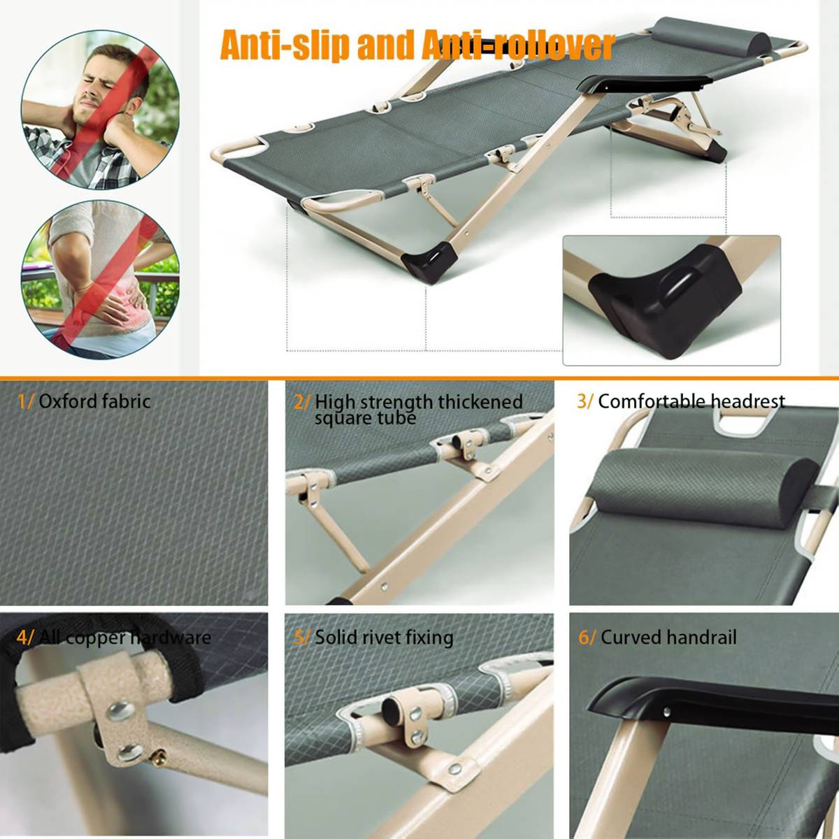 Livzing Fabric Manual Recliner — photo 4