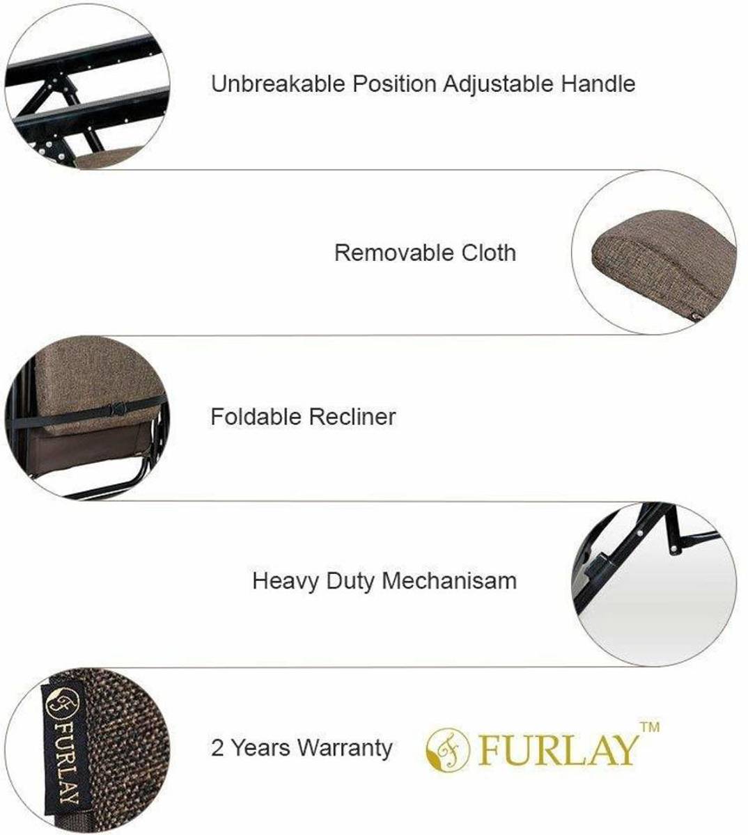 furlay Recliner Chair Cloudy Fabric Manual Recliner — photo 3