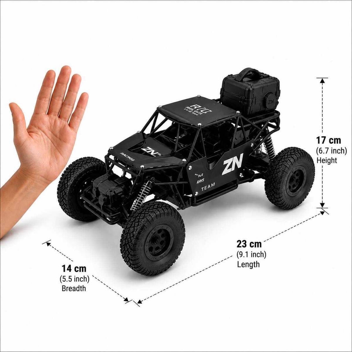 ZUNBELLA 4WD Remote Control Rock Crawler for Kids with Smoke Effect — photo 2