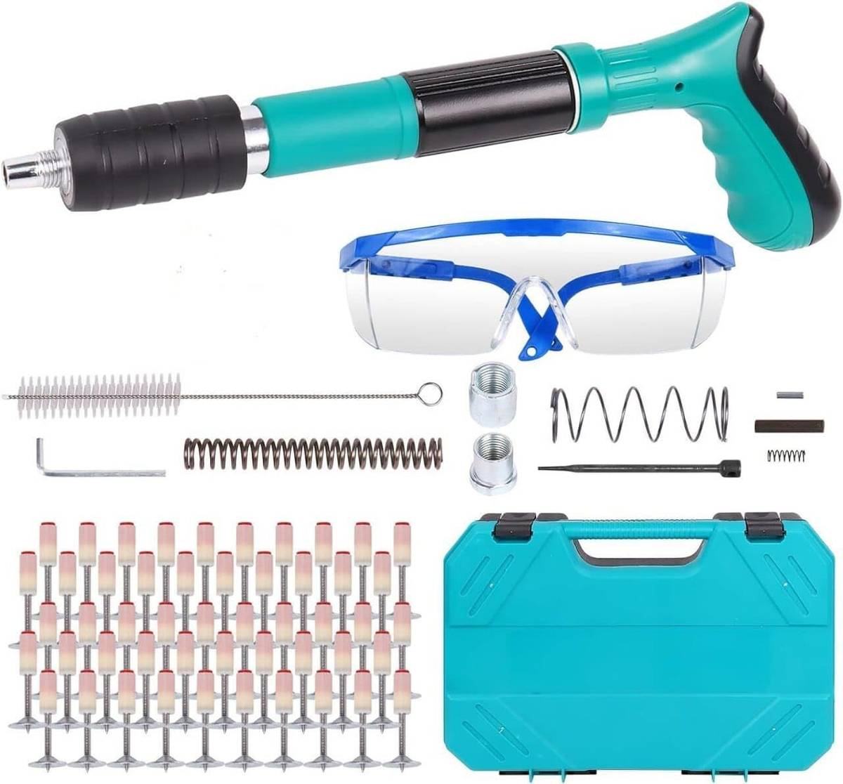 MCBAZEL Powerful Nail Gun Kit for Accurate Wood Fastening and Installation Advanced Nail Gun Kit for Professional Carpentry and Repair Tasks Cordless Nailer
