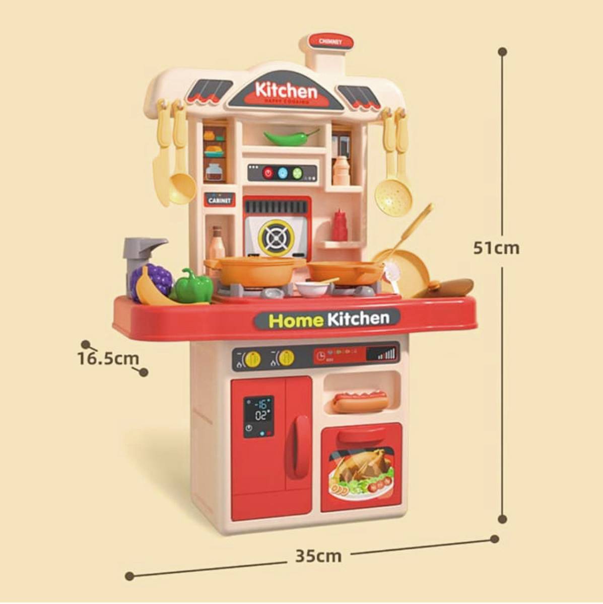 LEOFUN 42 PCs Premium Kitchen Play Set for Kids with Toy Cooking Accessories — photo 3