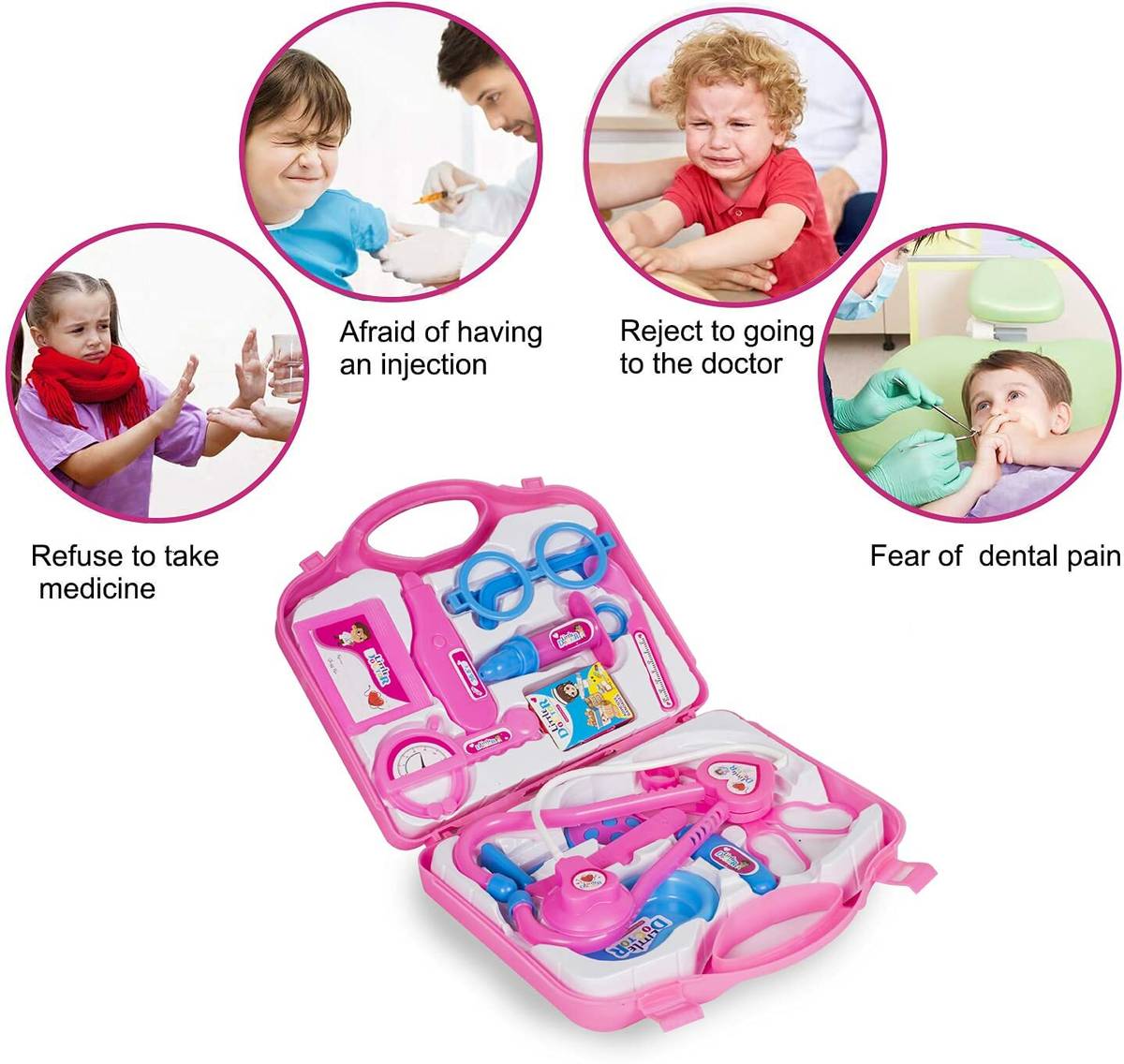 Doctor Play Set Medical Carry-case Nurses Toy Set Fun Education gift for Kids — photo 4