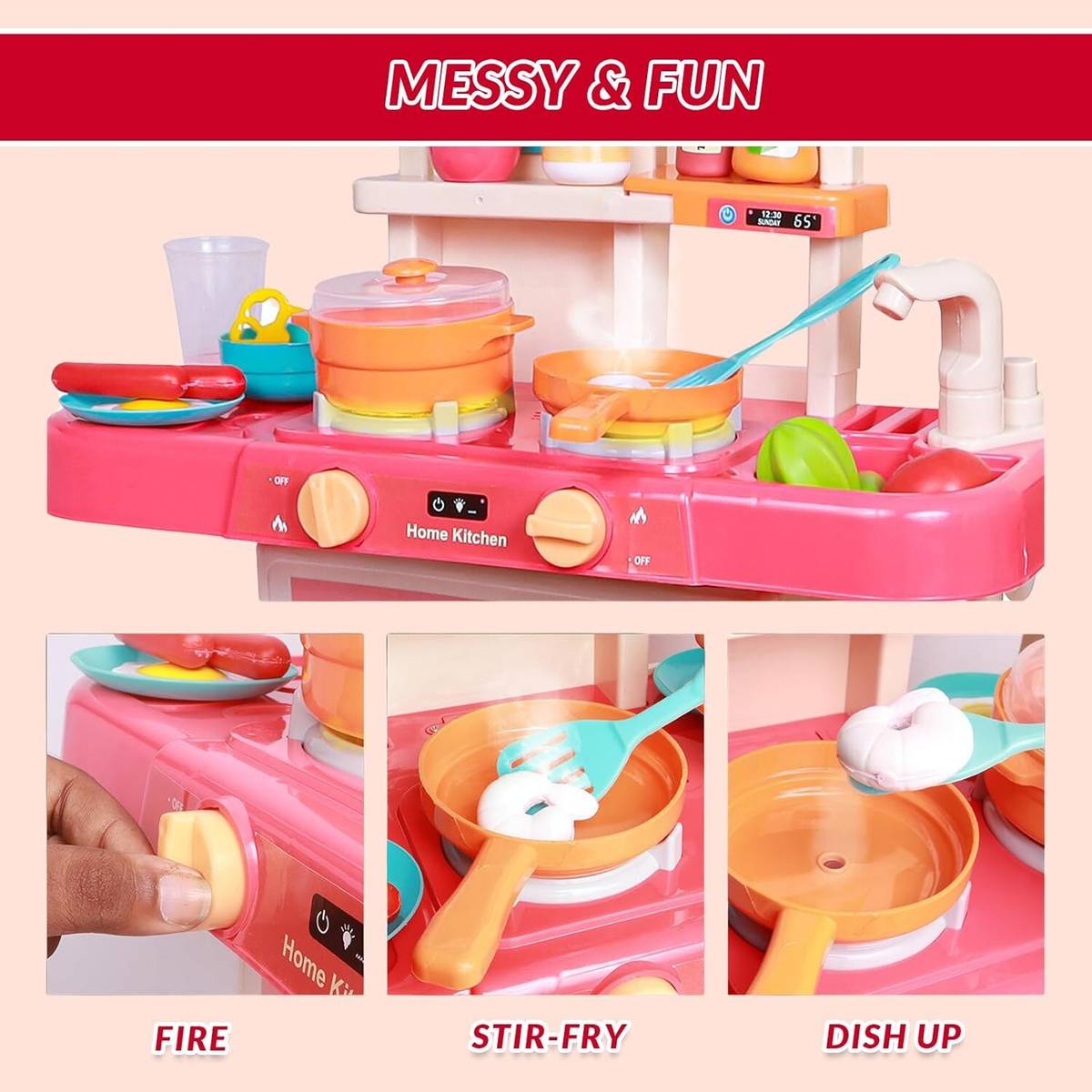 Kitchen-Play Set Toy for Kids Girls-42 Pcs — photo 3