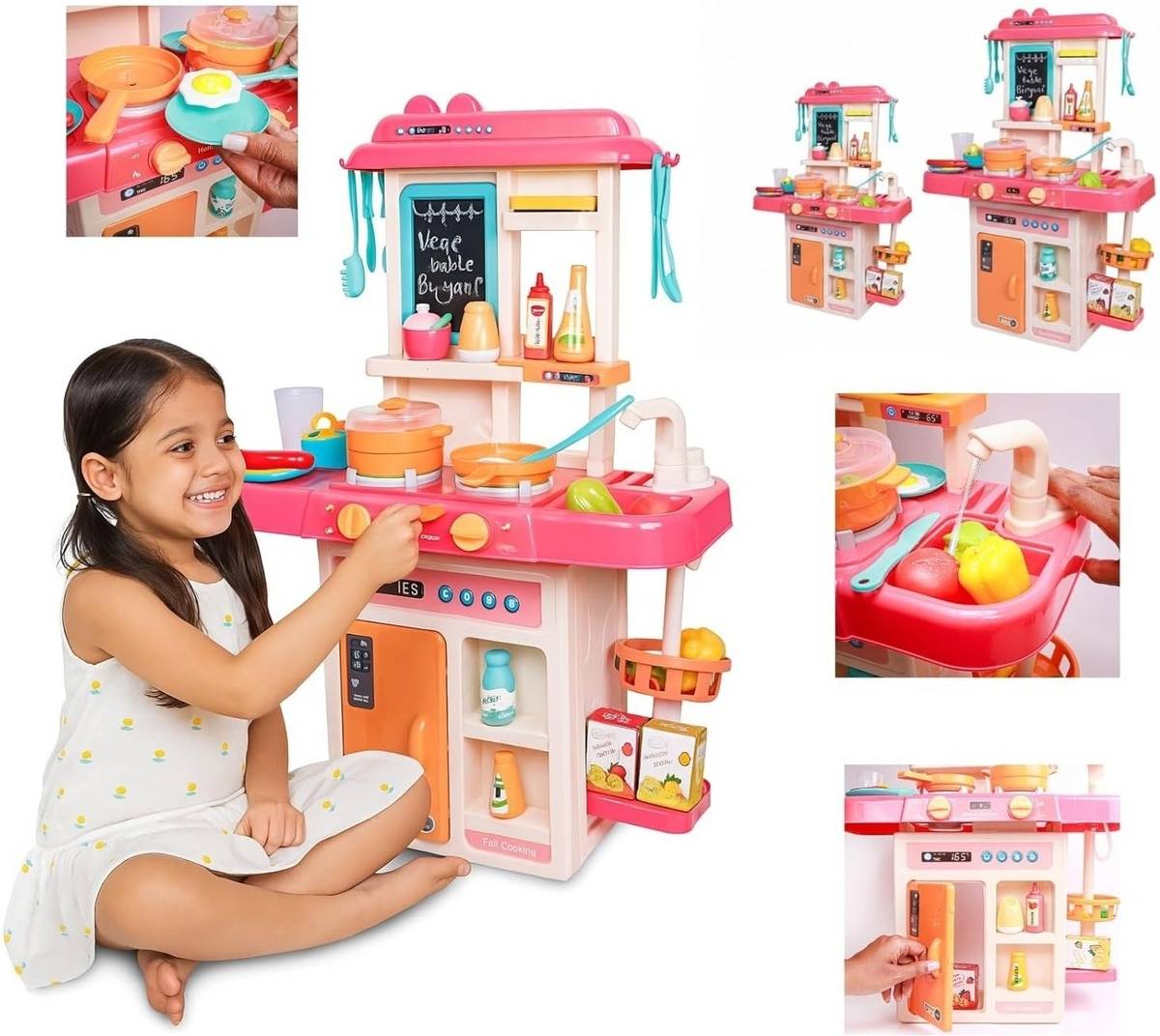 Kitchen-Play Set Toy for Kids Girls-42 Pcs