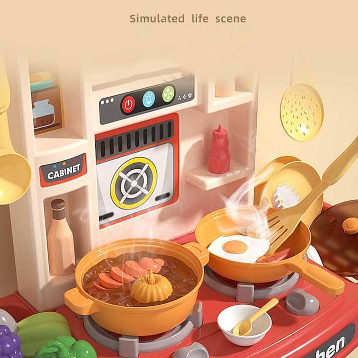 LEOFUN 42 PCs Premium Kitchen Play Set for Kids with Toy Cooking Accessories — photo 4