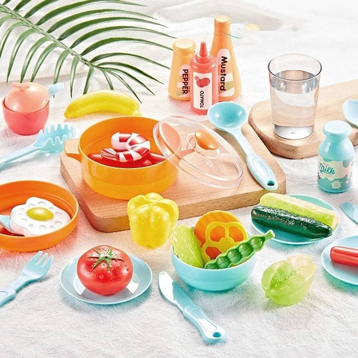himanshu tex 42-Piece Kitchen Set, Smoky, Music,Real Water Tap, Actually Fell of Kitchen for Your Kids Don,t Miss — photo 4