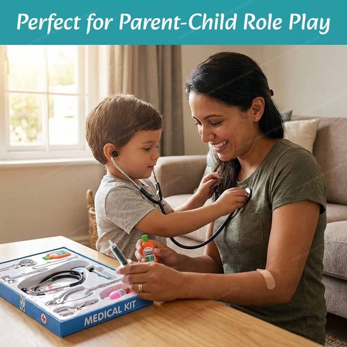 Qozent loving toys Doctor Kit Toys for Kids Q5 Pretend Doctor Play Set — photo 3