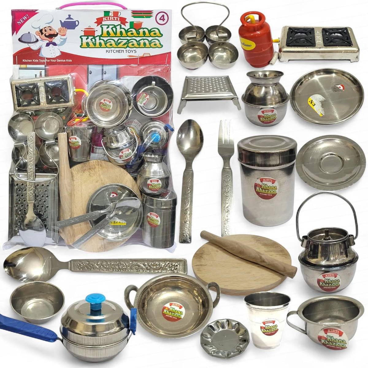 Steel Kitchen Set Toys for Kids