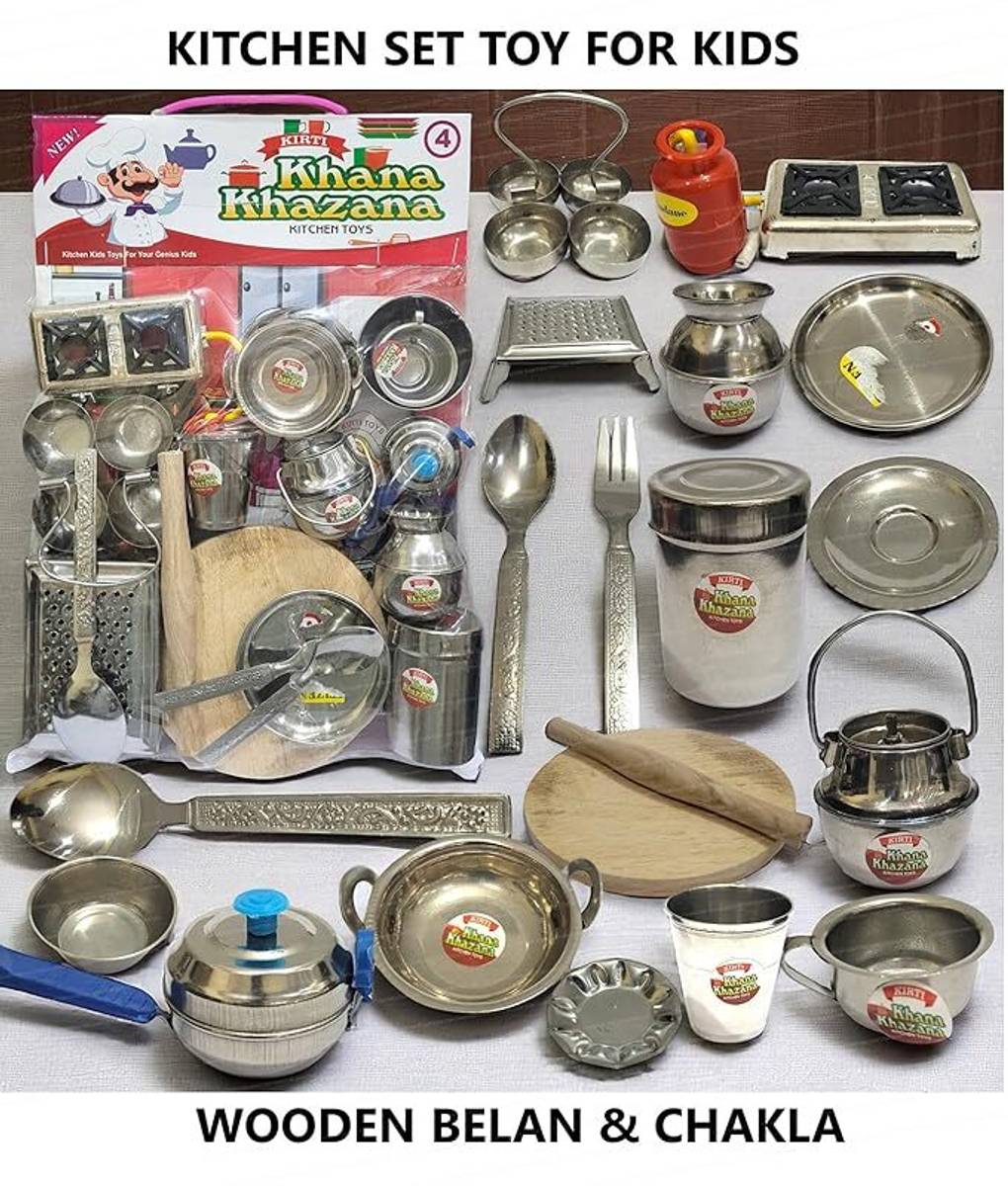 Tinytale Tinytales Enterprises kids plastic silver sheet coated kitchen playset