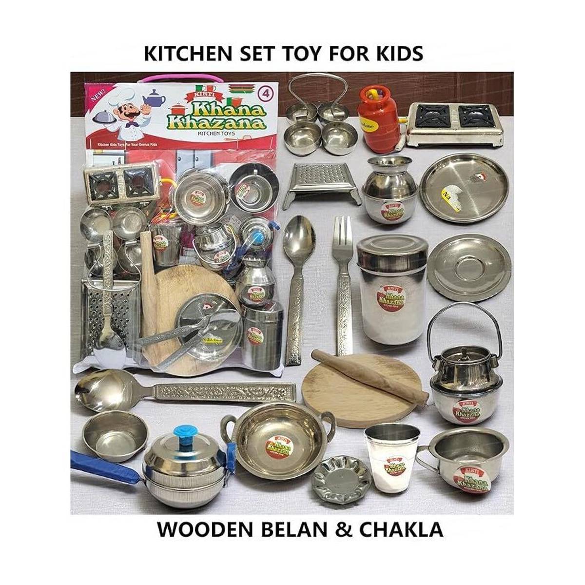Tinytale Tinytales Enterprises kids plastic silver sheet coated kitchen playset