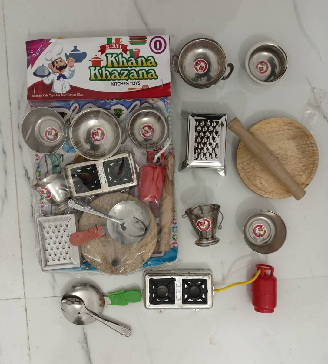 GearNexo Mini Kitchen Set for Kids Pretend Play Cooking Toy Set with Utensils — photo 3