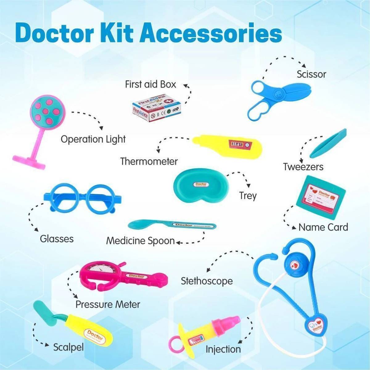 Doctor Playset For Kids Boy & girl Blue — photo 2