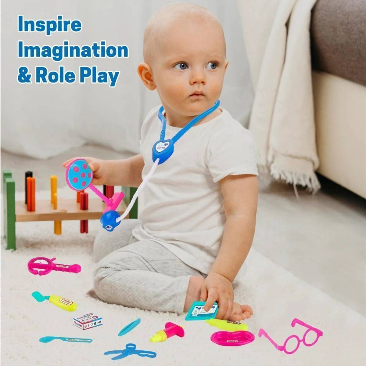 Doctor Playset For Kids Boy & girl Blue — photo 5