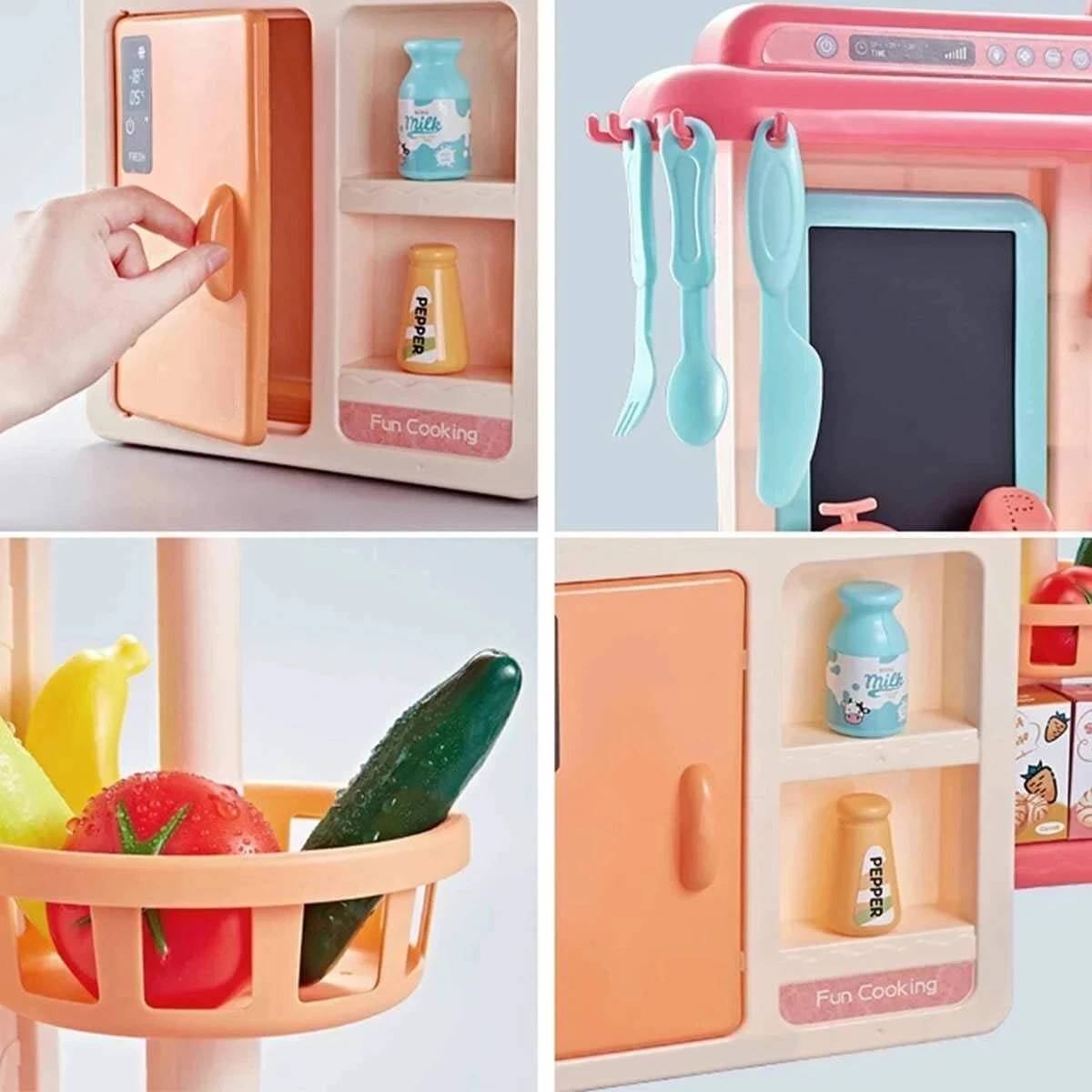 himanshu tex 42-Piece Kitchen Set, Smoky, Music,Real Water Tap, Actually Fell of Kitchen for Your Kids Don,t Miss — photo 3