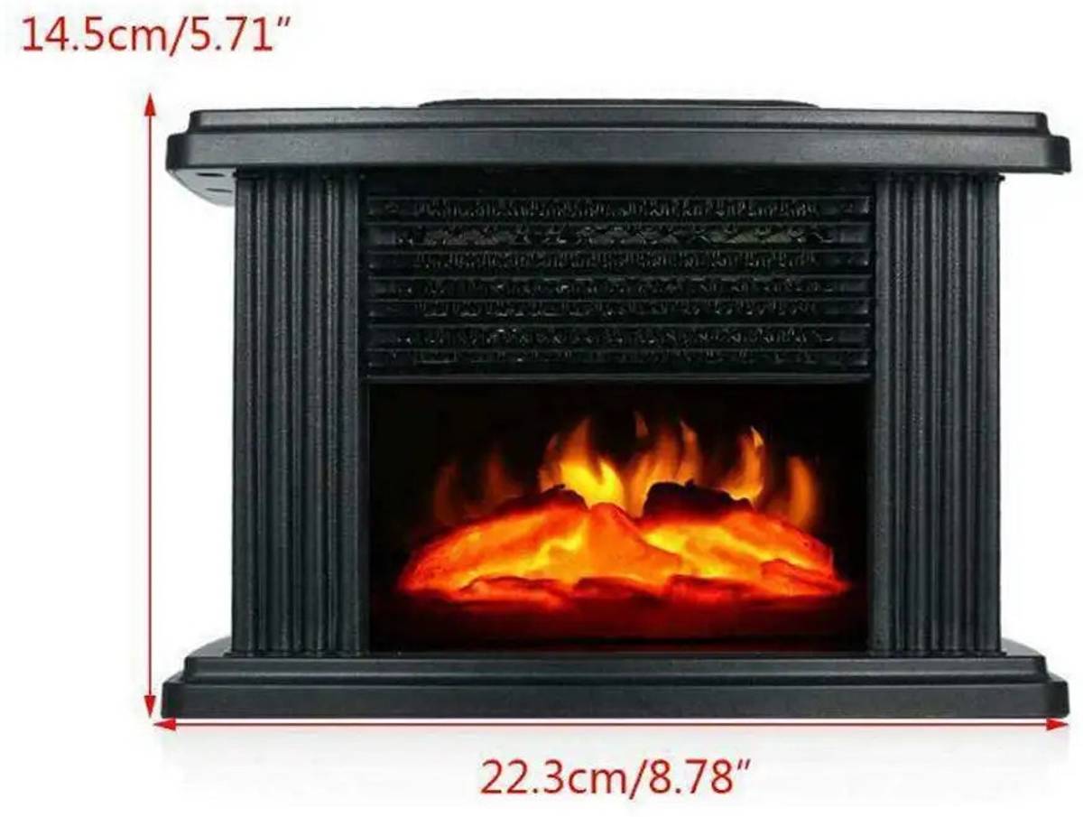 Portable Flame Effect Room Heater – Energy-Efficient Electric Heater for Home Fan Room Heater — photo 3