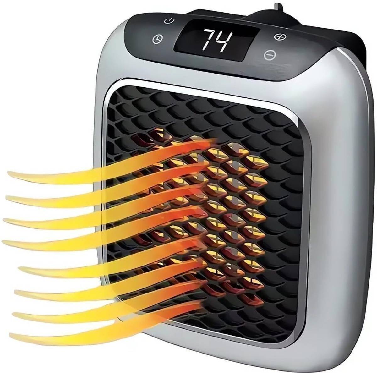 The OM Enterprises Electric New Handy Heater Turbo Wall-Outlet 800 Watts Fan Room Heater