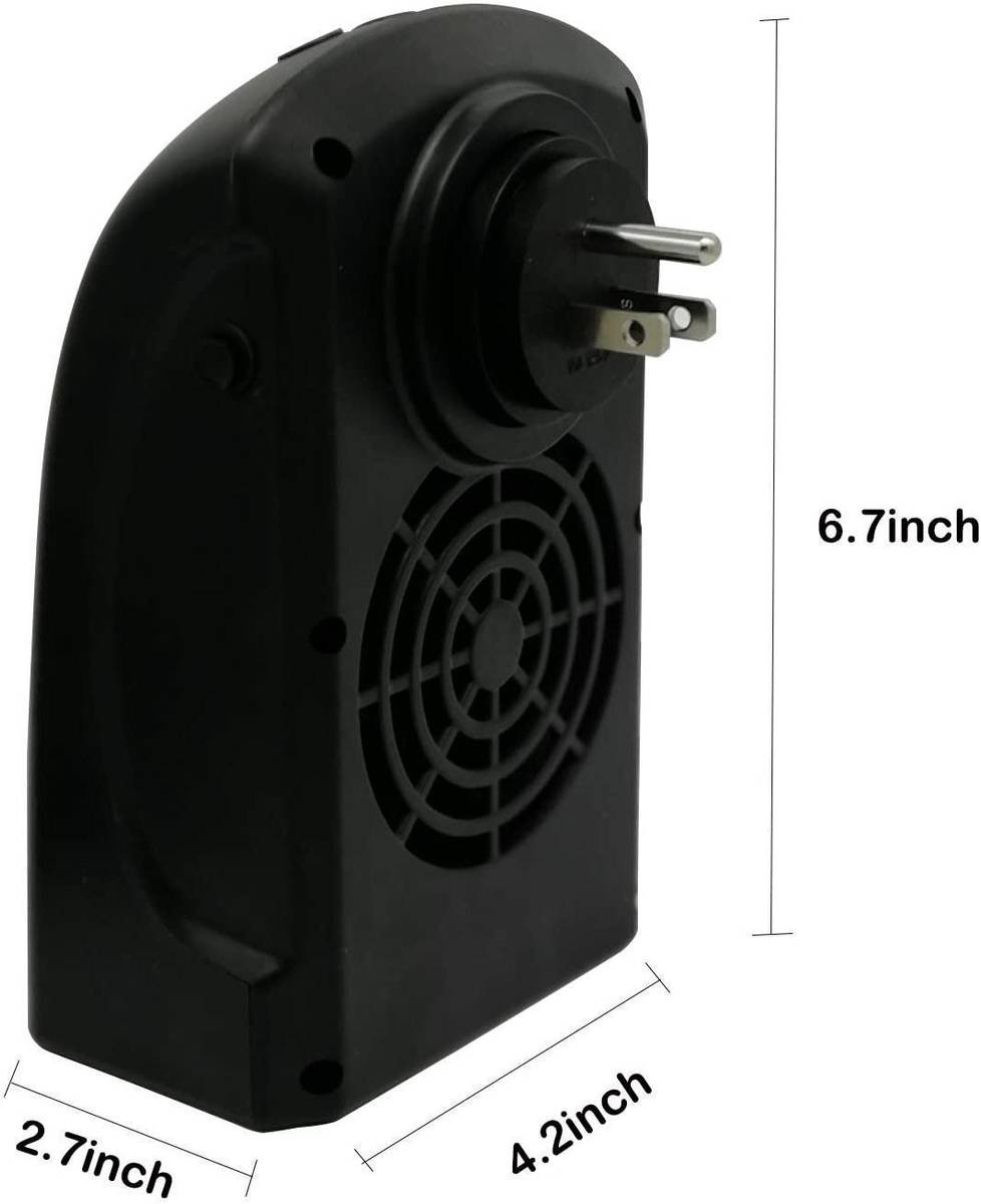NUVIO IVV®-JU7-Wall-outlet Electric Handy Air Heater Warm Blower Room Fan Stove Fan Room Heater — photo 2