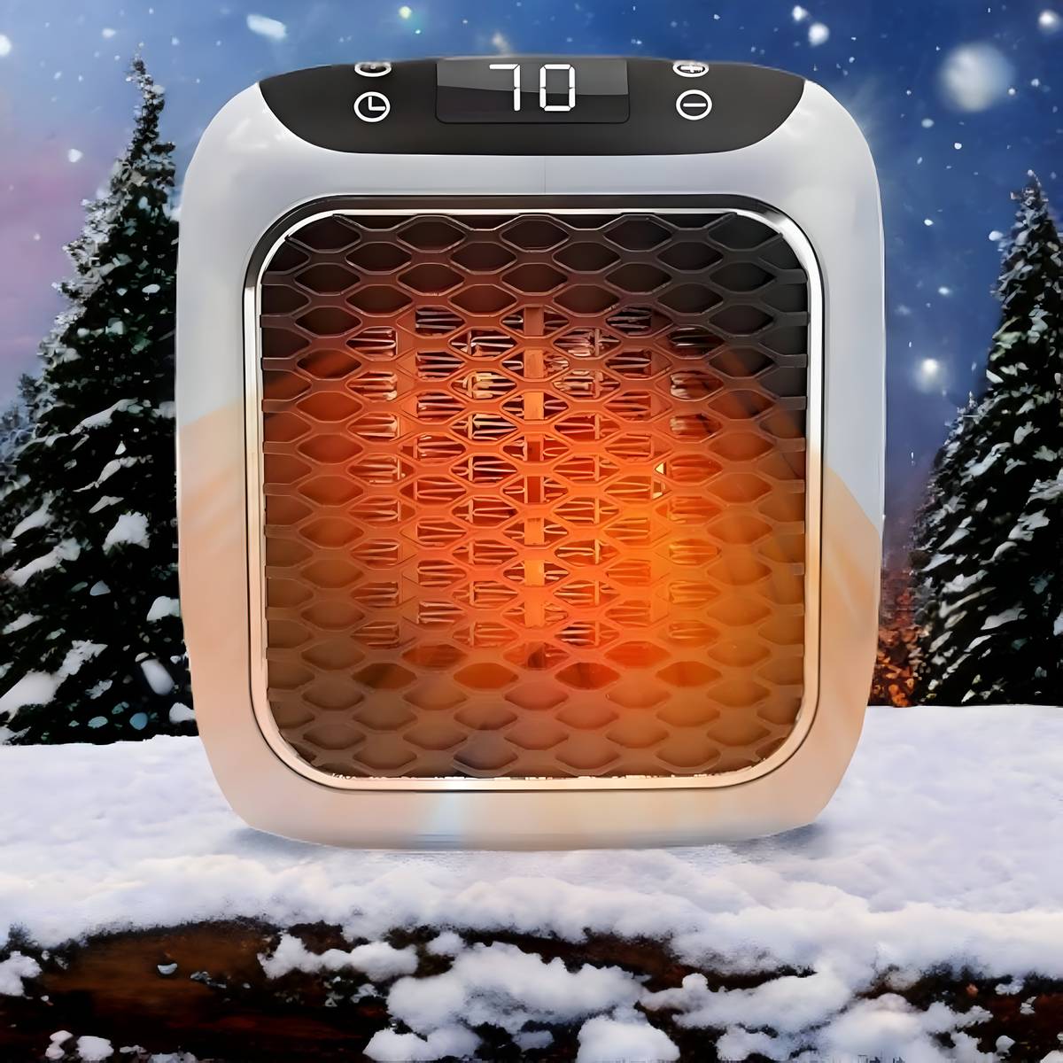 NAVDEVI Handy Fan Electric Heater Home For Offices & Bedroom in Winter with Remote Fan Room Heater