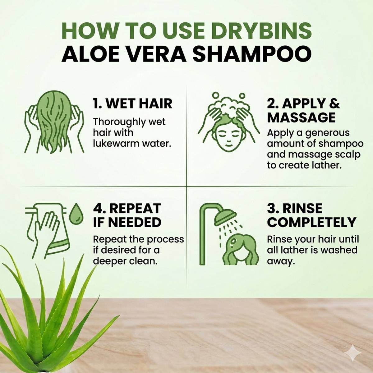 DRYBINS Aloe Vera 2-in-1 Shampoo & Conditioner Treatment — photo 4