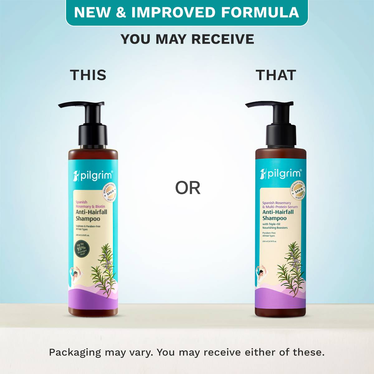 Pilgrim Spanish Rosemary Anti Hairfall Shampoo for Women & Men | Promotes Hair Growth — photo 2