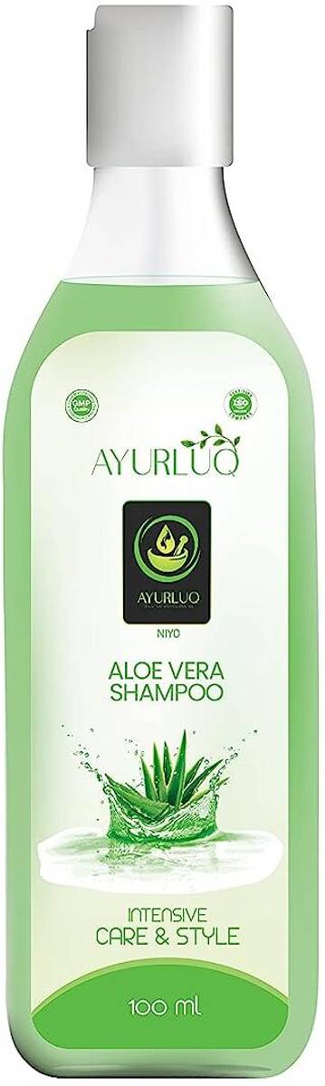 AYURLUQ Aloe Vera Shampoo For Smooth & Silky Hair Dandruff Cleaner